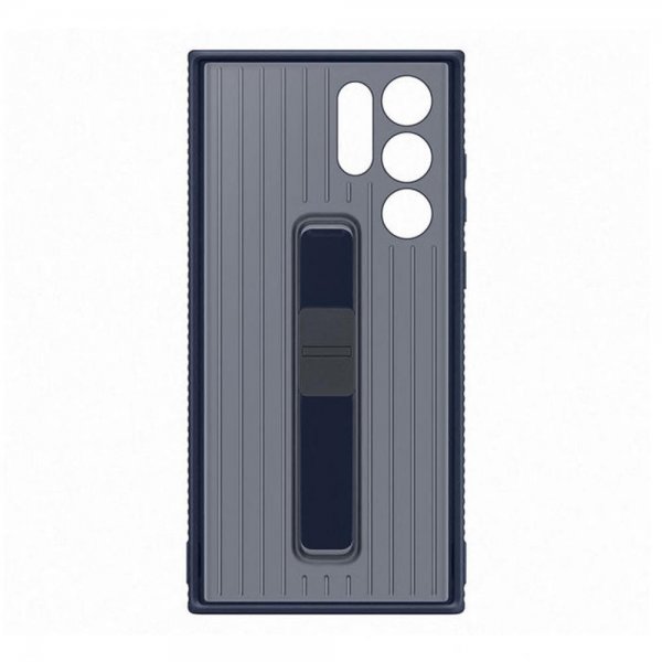 Samsung Original Galaxy S22 Ultra Cover Protective Standing Cover Navy
