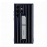 Samsung Original Galaxy S22 Ultra Cover Protective Standing Cover Navy
