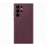 Samsung Original Galaxy S22 Ultra Cover Silikone Cover Burgundy