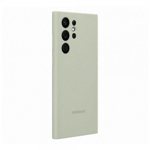 Samsung Original Galaxy S22 Ultra Cover Silikone Cover Oliven Grøn