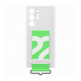 Samsung Original Galaxy S22 Ultra Cover Silikone Cover med Rem Hvid