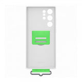 Samsung Original Galaxy S22 Ultra Cover Silikone Cover med Rem Hvid