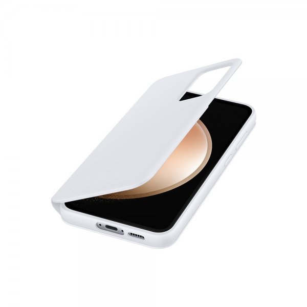 Samsung Original Galaxy S23 FE Cover Smart View Wallet Case Hvid