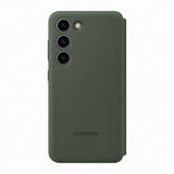 Samsung Original Galaxy S23 Plus Cover Smart View Wallet Case Khaki