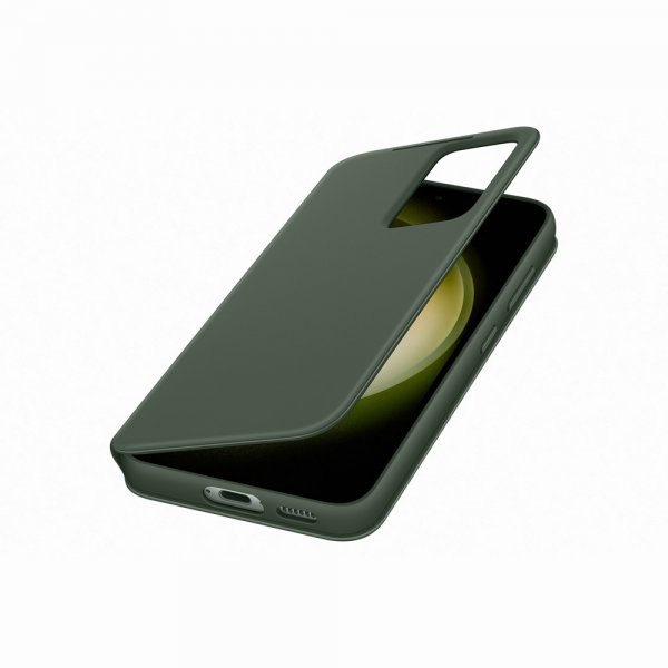 Samsung Original Galaxy S23 Plus Cover Smart View Wallet Case Khaki