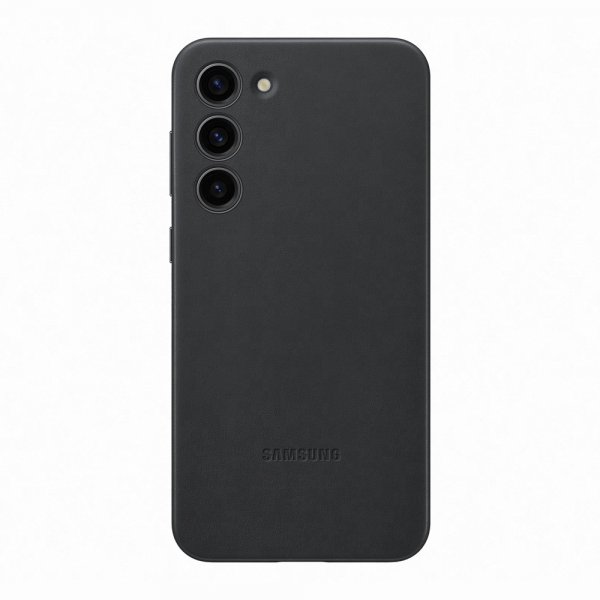 Samsung Original Galaxy S23 Plus Cover Læder Sort
