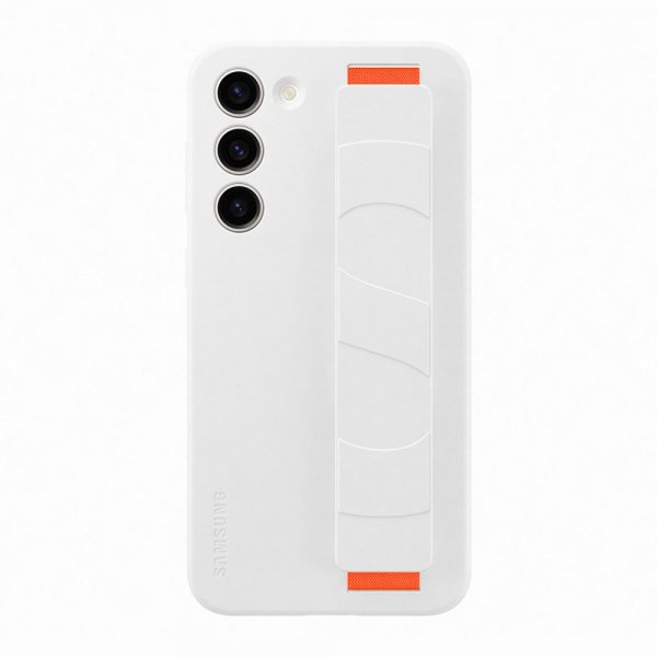 Samsung Original Galaxy S23 Plus Cover Silicone Grip Case Hvid