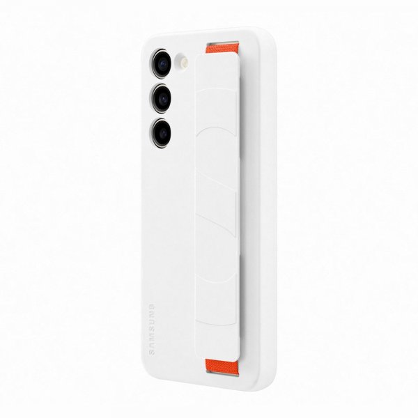 Samsung Original Galaxy S23 Plus Cover Silicone Grip Case Hvid
