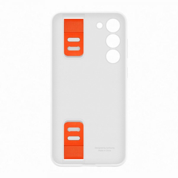 Samsung Original Galaxy S23 Plus Cover Silicone Grip Case Hvid