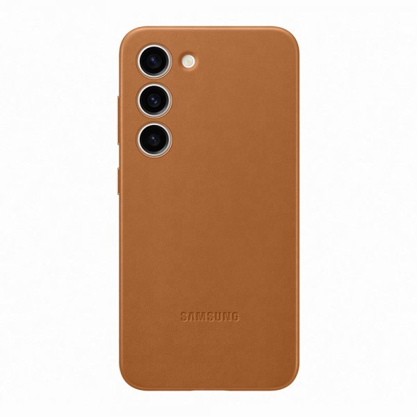 Samsung Original Galaxy S23 Cover i læder, Camel