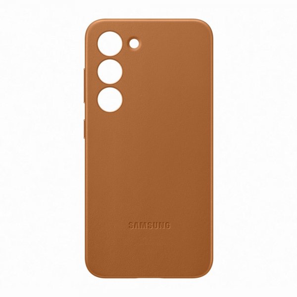 Samsung Original Galaxy S23 Cover i læder, Camel