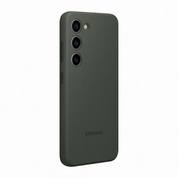 Samsung Original Galaxy S23 Cover Silicone Case Khaki