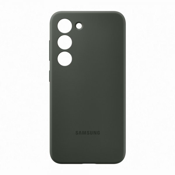 Samsung Original Galaxy S23 Cover Silicone Case Khaki