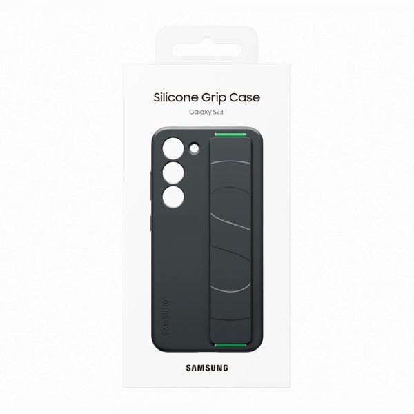 Samsung Original Galaxy S23 Cover Silikone Grip Case Sort