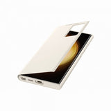 Samsung Original Galaxy S23 Ultra Cover Smart View Wallet Case Cream