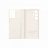 Samsung Original Galaxy S23 Ultra Cover Smart View Wallet Case Cream