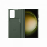Samsung Original Galaxy S23 Ultra Cover Smart View Wallet Etui Khaki