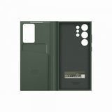 Samsung Original Galaxy S23 Ultra Cover Smart View Wallet Etui Khaki
