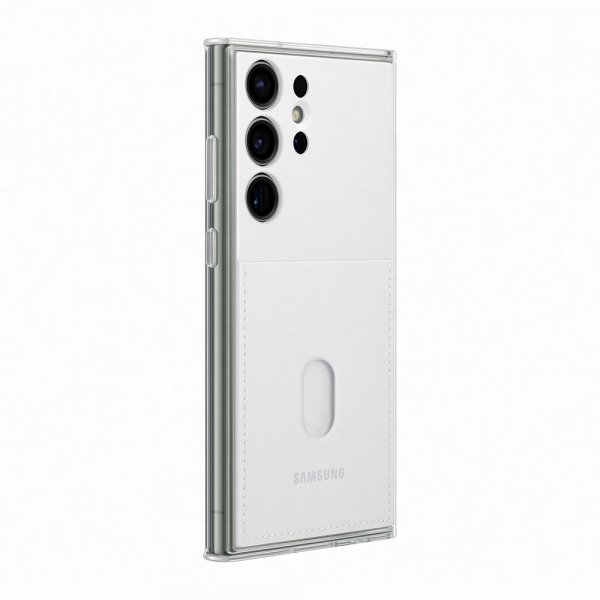 Samsung Original Galaxy S23 Ultra Cover Frame Case Hvid