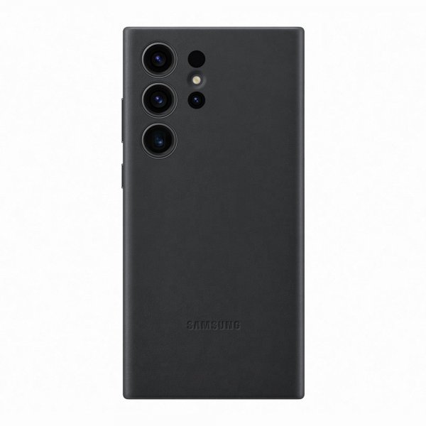 Samsung Original Galaxy S23 Ultra Cover i Læder Sort