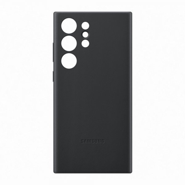 Samsung Original Galaxy S23 Ultra Cover i Læder Sort