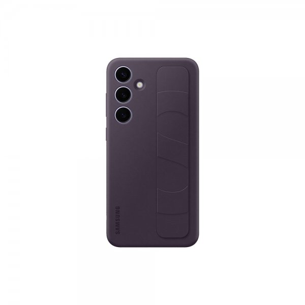 Samsung Original Galaxy S24 Plus Cover Standing Grip Case Dark Violet
