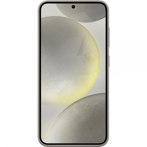 Samsung Original Galaxy S24 Plus Cover Vegan Leather Case Taupe
