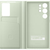 Samsung Original Galaxy S24 Ultra Cover Smart View Wallet Case Lysegrøn