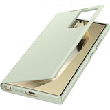 Samsung Original Galaxy S24 Ultra Cover Smart View Wallet Case Lysegrøn
