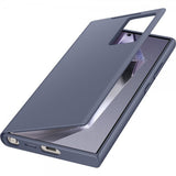 Samsung Original Galaxy S24 Ultra Cover Smart View Wallet Case Violet
