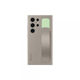 Samsung Original Galaxy S24 Ultra Cover Standing Grip Case Taupe