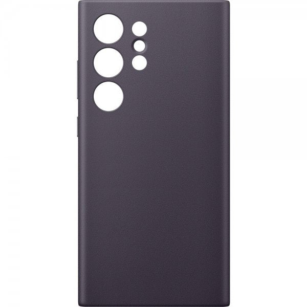 Samsung Galaxy S24 Ultra Cover Vegansk Læder Cover Dark Violet