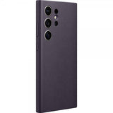 Samsung Galaxy S24 Ultra Cover Vegansk Læder Cover Dark Violet