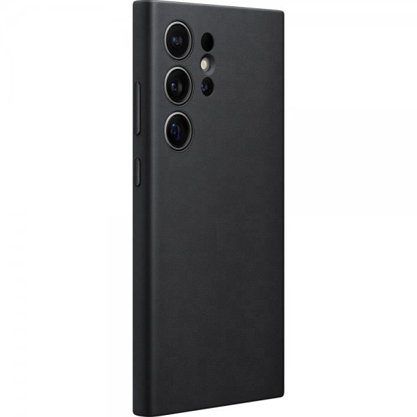 Samsung Original Galaxy S24 Ultra Cover Vegansk Læder Sort