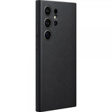 Samsung Original Galaxy S24 Ultra Cover Vegansk Læder Sort
