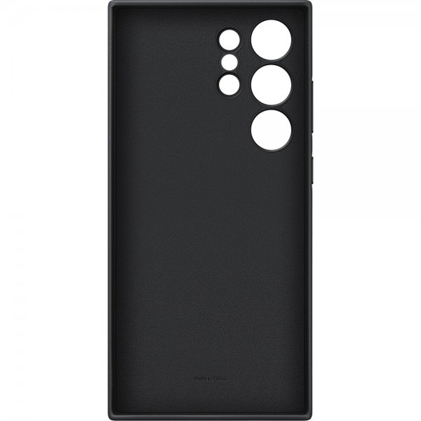 Samsung Original Galaxy S24 Ultra Cover Vegansk Læder Sort