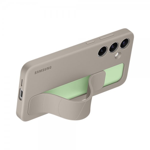 Samsung Original Galaxy S25 Plus Cover Standing Grip Case Grå