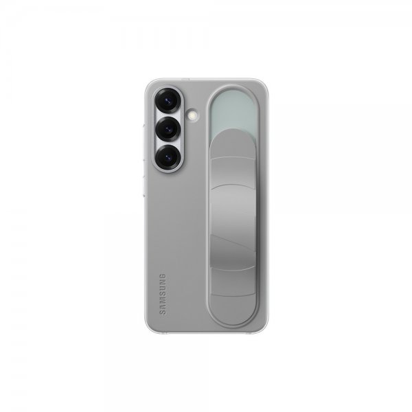 Samsung Original Galaxy S25 Cover Standing Grip Case Grå