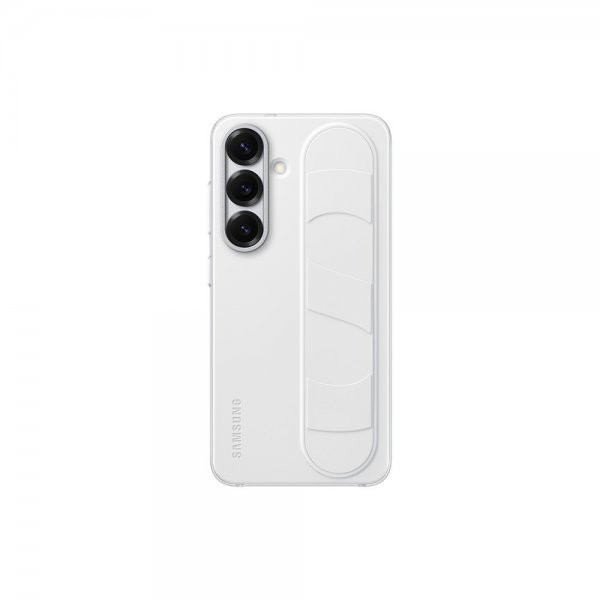 Samsung Original Galaxy S25 Cover Standing Grip Case Hvid
