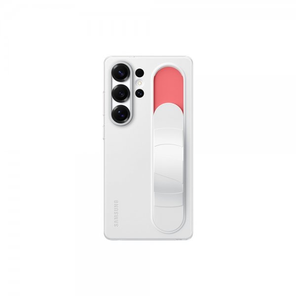 Samsung Original Galaxy S25 Ultra Cover Standing Grip Case Hvid