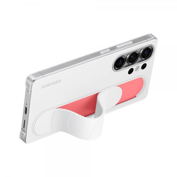 Samsung Original Galaxy S25 Ultra Cover Standing Grip Case Hvid