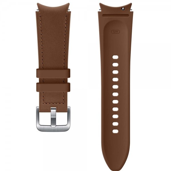 Samsung Original Galaxy Watch 20mm Armbånd Hybrid Læderrem (S/M) Camel