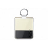 Samsung Original Galaxy Z Flip 3 Cover Clear Cover med Ring Transparent