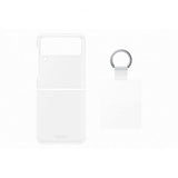 Samsung Original Galaxy Z Flip 3 Cover Clear Cover med Ring Transparent