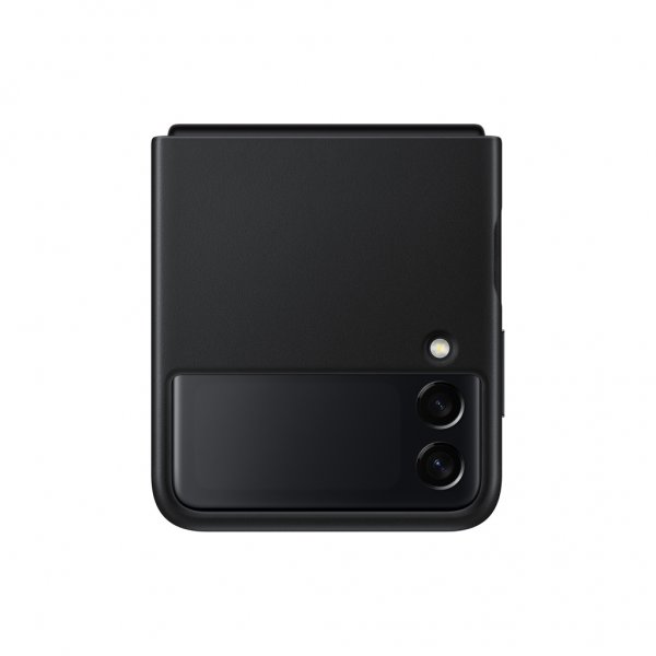 Samsung Original Galaxy Z Flip 3 Cover Læder Sort