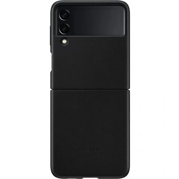 Samsung Original Galaxy Z Flip 3 Cover Læder Sort