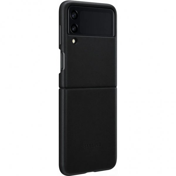 Samsung Original Galaxy Z Flip 3 Cover Læder Sort