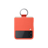 Samsung Original Galaxy Z Flip 3 Cover Silikone Cover med Ring Coral