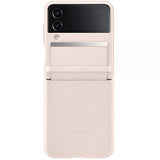 Samsung Original Galaxy Z Flip 4 Cover Flap Leather Cover Peach