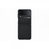 Samsung Original Galaxy Z Flip 4 Cover Flap Lædercover Sort